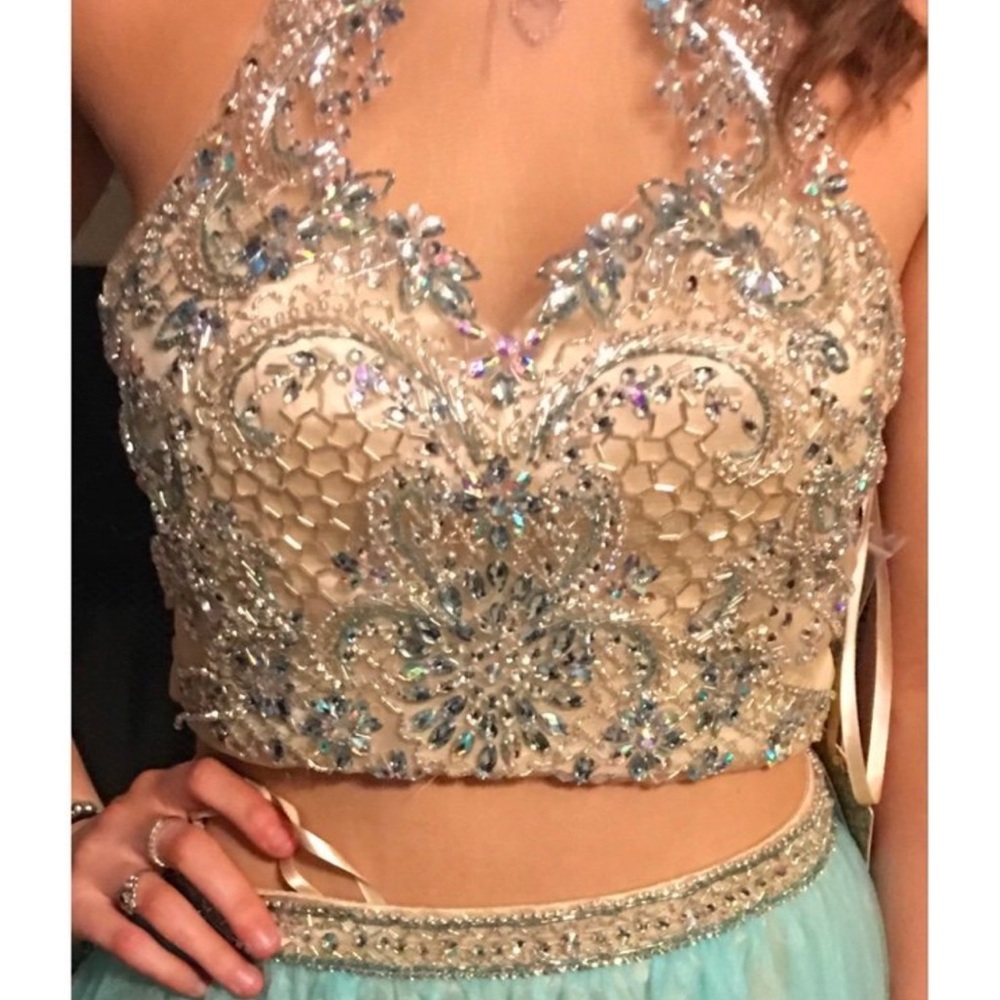 Elegant Embellished two piece prom